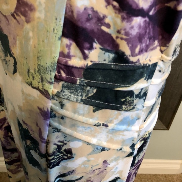 BNWOT Miss Alliage Collection Midi Dress Floral Pattern Size Medium - Picture 6 of 10